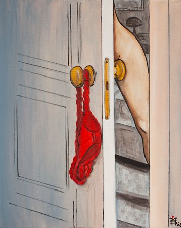 Мария Субботина (Картина, живопись - 
                  40 x 50 см) Do not disturb!\Не беспокоить!
