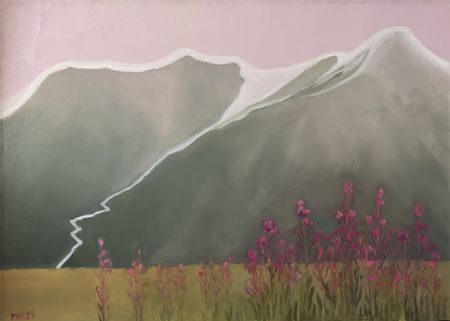 Светлана Пузанова (Картина, живопись - 
                  70 x 50 см) Пульс гор. Нежность