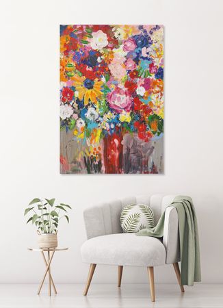 Анна Ганина (Картина, живопись - 
                  70 x 100 см) Lovely bouquet
