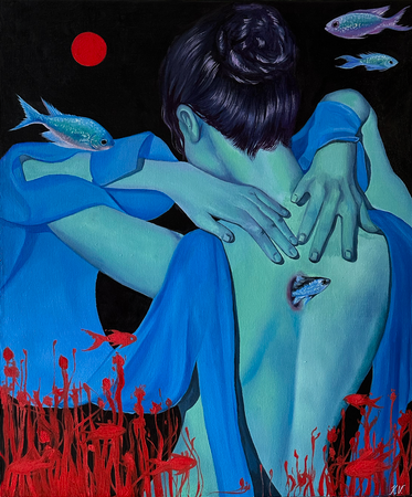Ксения Великжанина (Картина, живопись - 
                  50 x 60 см) Рождение нового