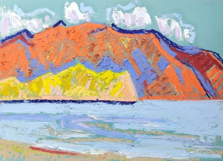 Олеся Лишаева (Авторская графика - 
                  29 x 21 см) Песочные горы