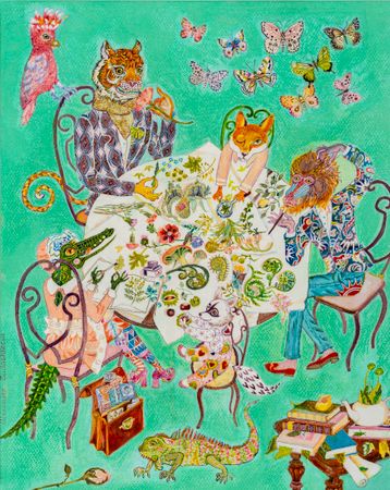 Александра Бадашкеева (Графика цифровая (принты) - 
                  40 x 50 см) Без названия