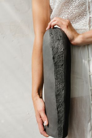 Анна Цицулина (Жукова) (Скульптура - 
                  14 x 40 см) Ваза "Path" большая