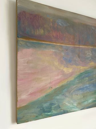 Маргарита Чигодайкина (Картина, живопись - 
                  50 x 50 см) Здесь может быть тихо. Берег