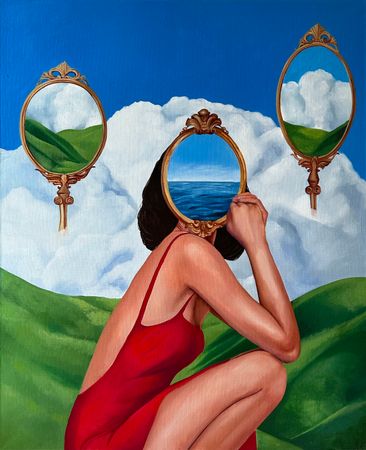 Ксения Великжанина (Картина, живопись - 
                  90 x 110 см) Быть собой
