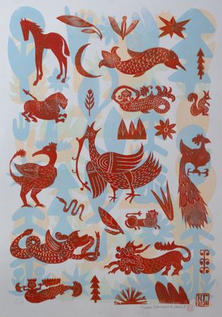 Кузьма Григорьев (Графика печатная - 
                  70 x 100 см) Сказки
