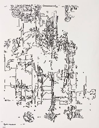 Дарья Растунина (Авторская графика - 
                  56 x 74 см) Без названия