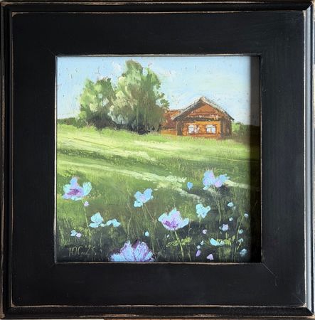 Светлана Юматова (Картина, живопись - 
                  22 x 22 см) Летние каникулы