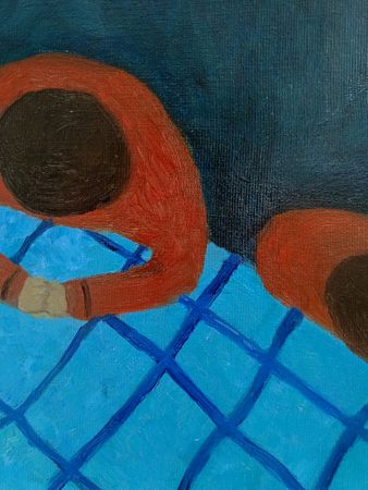 Мария Клепикова (Картина, живопись - 
                  50 x 70 см) Встреча с родственниками
