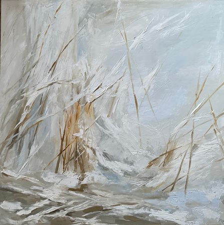Оксана Горбунова (Картина, живопись - 
                  100 x 100 см) Здесь точно была тропинка