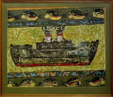 Ирина Тотибадзе (Авторская графика - 
                  80 x 70 см) Вояж