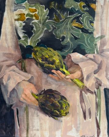 Алина Буглеева (Картина, живопись - 
                  40 x 50 см) Артишоки