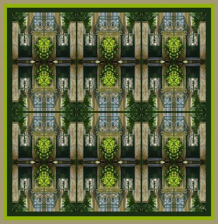 Лариса Корж (Графика цифровая (принты) - 
                  50 x 51 см) Парадный портал