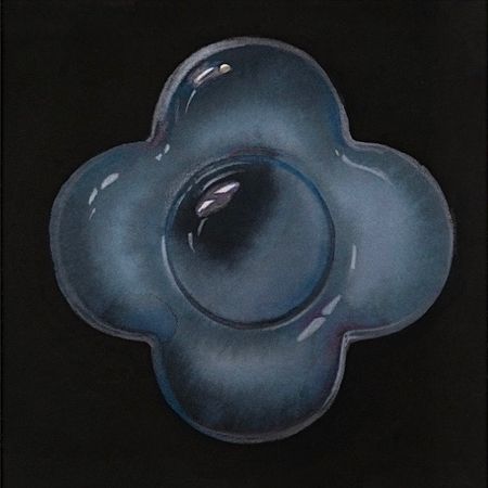 Виктория Густова (Авторская графика - 
                  15 x 15 см) Midnight Bloom