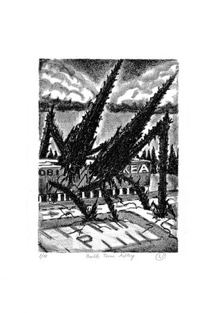 (S_S ) Soldat der Schönheit (Графика печатная - 
                  43 x 61 см) Dunkle Türme. Aufstieg