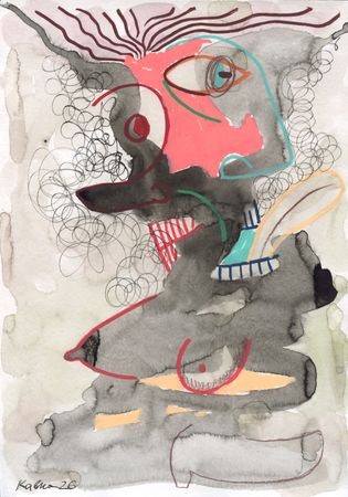 Дмитрий Кавка (Авторская графика - 
                  21 x 30 см) Женщина