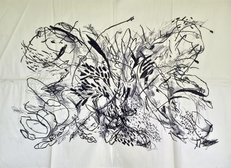 Антон Гудков (Авторская графика - 
                  164 x 118.5 см) Без названия