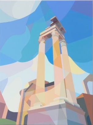 Илья Кукушкин (Картина, живопись - 
                  60 x 80 см) Tempio di Apollo Sosiano 2