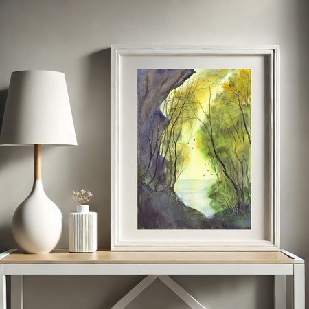 Алла Валежина (Авторская графика - 
                  30 x 42 см) Тропинка к морю