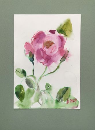 Регина Буглеева (Авторская графика - 
                  24 x 30 см) Роза