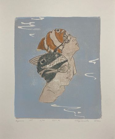 Надежда Воронцова (Графика печатная - 
                  42 x 50 см) Акулята