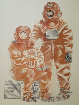 Василий Крушельницкий (Авторская графика - 
                  70 x 90 см) Семейные ценности