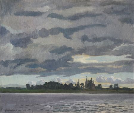 Николай Водолазский (Картина, живопись - 
                  60 x 50 см) Северный пейзаж
