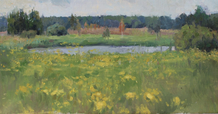 Алина Коршункова (Картина, живопись - 
                  40 x 20 см) Знойный день