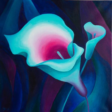 Юлия Пухова (Картина, живопись - 
                  40 x 40 см) Tropical 4