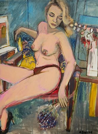 Ирина Ильина (Картина, живопись - 
                  60 x 80 см) Букетик лаванды