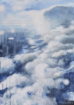 Екатерина Лутохина (Авторская графика - 
                  56 x 80 см) Облака