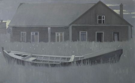 Дарья Ефремова (Картина, живопись - 
                  97.5 x 60 см) Соловецкие домики