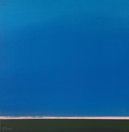 Александра Савина (Картина, живопись - 
                  35 x 35 см) Горизонт
