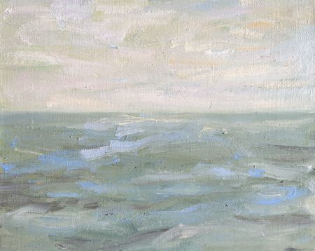 Анастасия Таюрская (Картина, живопись - 
                  30 x 25 см) Море