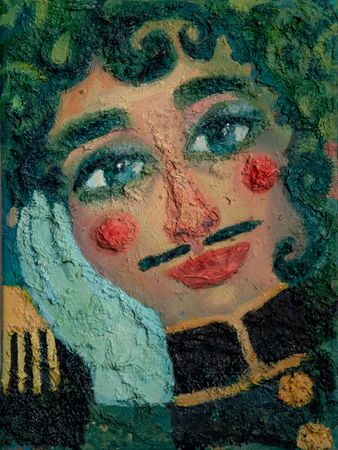 Анастасия Лимонова (Картина, живопись - 
                  30 x 40 см) Гусар