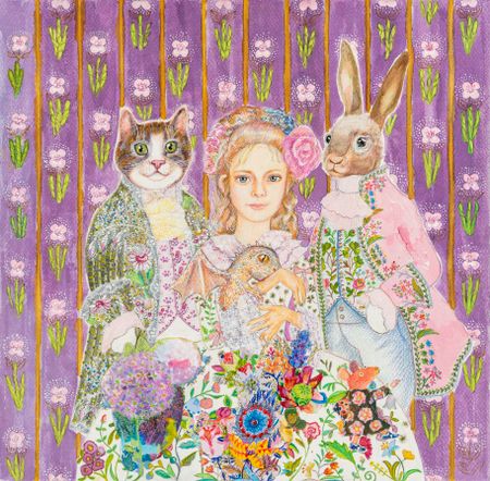 Александра Бадашкеева (Графика цифровая (принты) - 
                  40 x 40 см) Без названия