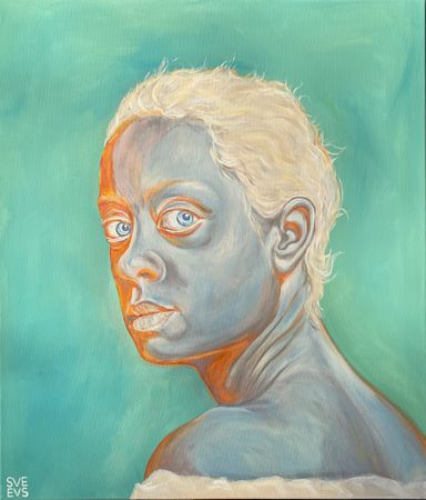 Светлана Евсеева (Картина, живопись - 
                  60 x 70 см) Инверсия. Зимняя ясность