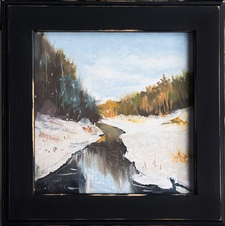 Светлана Юматова (Картина, живопись - 
                  27 x 27 см) Март