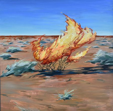 Иван Андреев (Картина, живопись - 
                  70 x 70 см) Неопалимая Купина