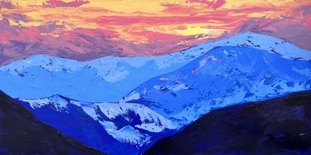 Элеонора Шмидт (Картина, живопись - 
                  100 x 50 см) Dolomities