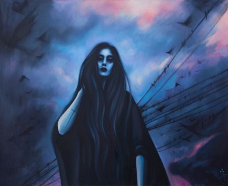 Элис Траум (Картина, живопись - 
                  110 x 90 см) CROW PARTY
