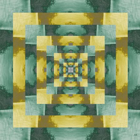 Лариса Корж (Графика цифровая (принты) - 
                  30 x 30 см) В глубине квадрата -2