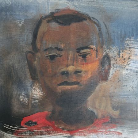 Надежда Прадес (Авторская графика - 
                  34 x 34 см) Портрет