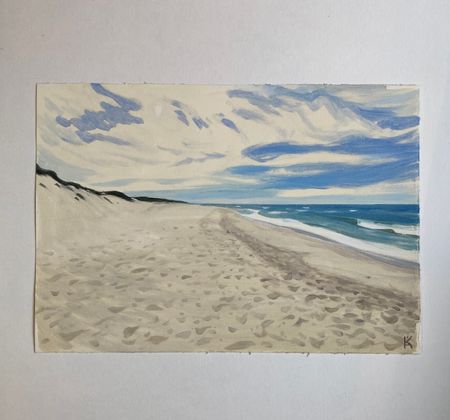 Алексей Кротов (Авторская графика - 
                  30 x 21 см) Куршская коса