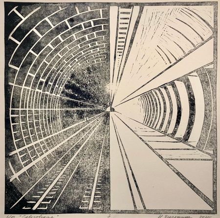 Ирина Зюськина (Графика печатная - 
                  50 x 40 см) Савёловская