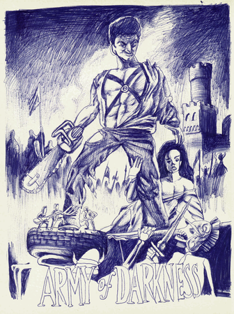 Марат Х Марат (Авторская графика - 
                  14.4 x 19 см) Army of Darkness