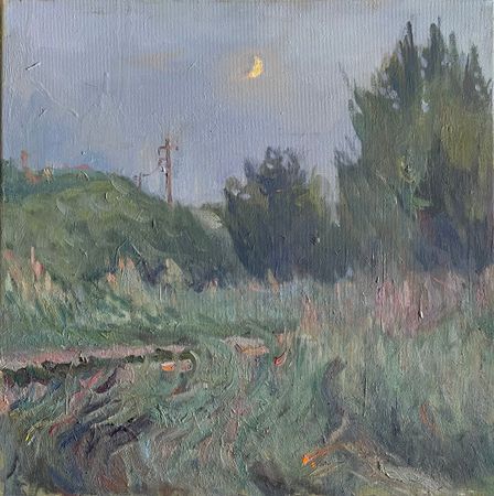 Анастасия Давыдова (Картина, живопись - 
                  40 x 40 см) Сумерки