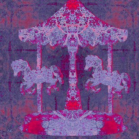 Лариса Корж (Графика цифровая (принты) - 
                  40 x 40 см) Карусель