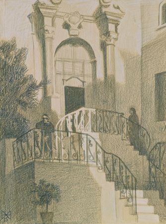 Анастасия Мотина (Авторская графика - 
                  22 x 29 см) Палермо