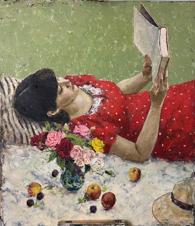Ёкуб Бекназаров (Картина, живопись - 
                  90 x 110 см) Пикник